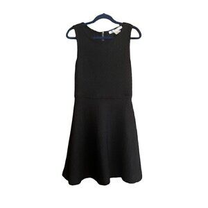 Studio M Sleeveless Fit and Flare Black Dress, Size Medium.